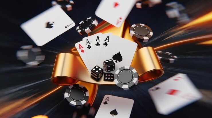 Live casino table with multiple players and dealer